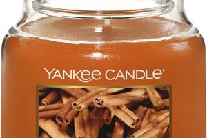 Produktbild von Yankee Candle Scented Candle | Cinnamon Stick Medium Jar Candle| Burn Time: Up to 75 Hours [Energy Class D]