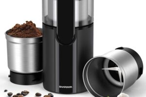 Produktbild von SHARDOR Coffee & Spice Grinders Electric with 2 Removable Stainless Steel Bowls for Dry or Wet Grinding, 70g.