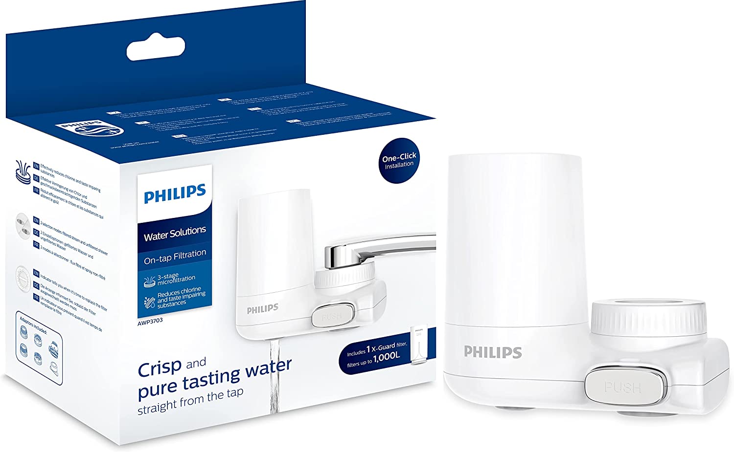 Bild von Philips – AWP3703 – X-Guard On Tap Water Filter – Removes up to 99 Percent of Bacteria – Plastic – 1000 Litres