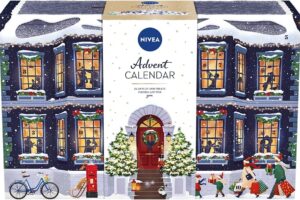 Produktbild von NIVEA Advent Calendar 2022 (24 Pieces), NIVEA Gift Set Includes Moisturiser, Face Wash, Shower Gel, Aftershave Balm, Lip Balms, Anti-Perspirants, and More Gifts for Women