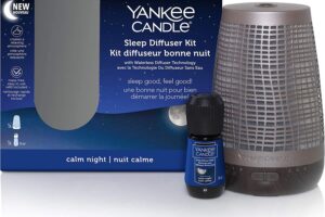 Bild von Yankee Candle Sleep Diffuser Starter Kit | Bronze | Calm Night Electric Fragrance Diffuser Refill | Up to 30 Nights of Fragrance | UK Plug