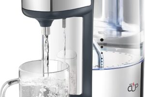 Bild von Breville BRITA HotCup Hot Water Dispenser | With integrated water filter | 3kW Fast Boil & Variable Dispense | 1.8L | Energy-efficient use | Stainless Steel [VKJ367] [Energy Class A]