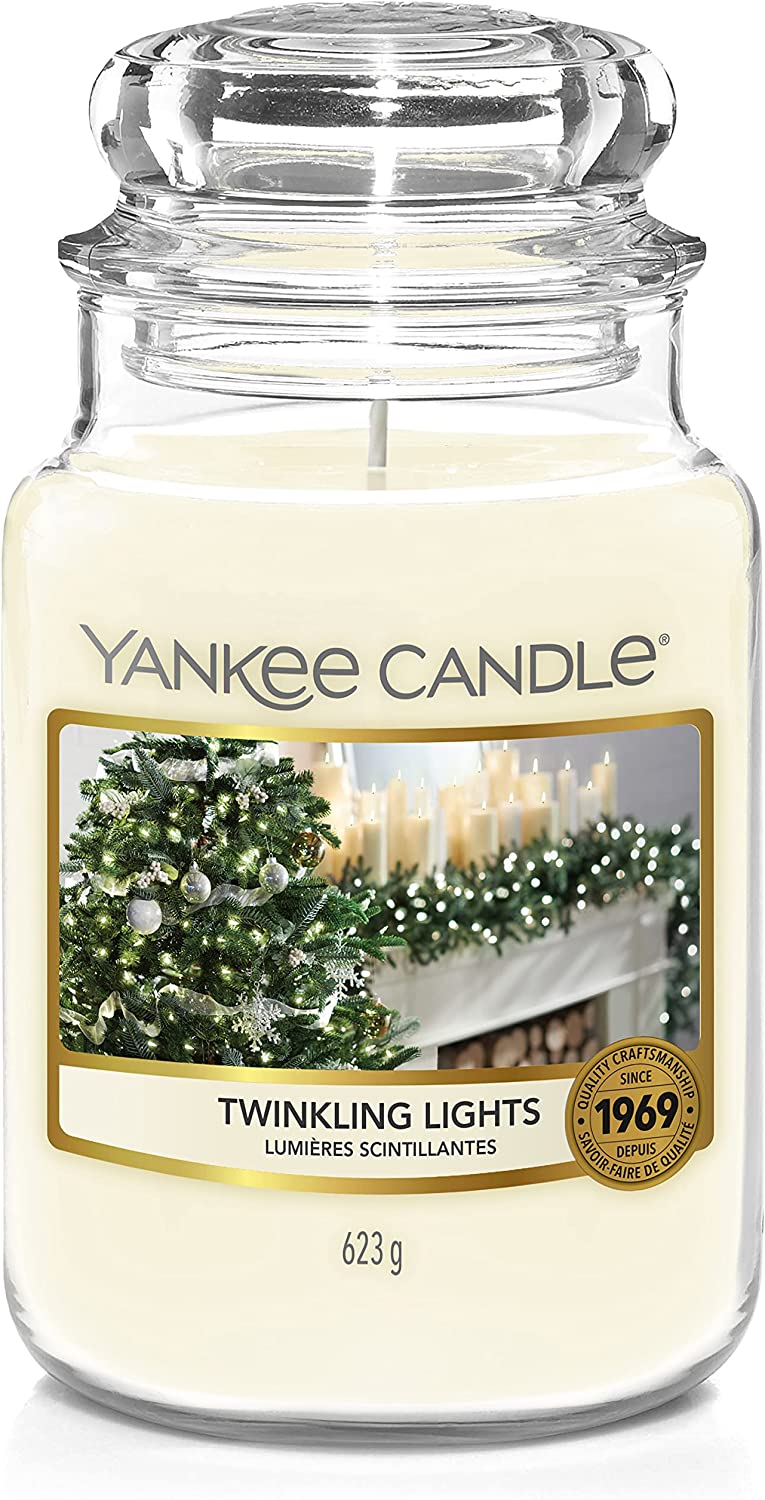 Bild von Yankee Candle Scented Candle | Twinkling Lights Large Jar Candle | Burn Time: up to 150 Hours