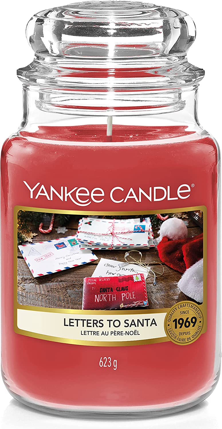 Bild von Yankee Candle Scented Candle | Letters to Santa Large Jar Candle | Burn Time: up to 150 Hours [Energy Class A]