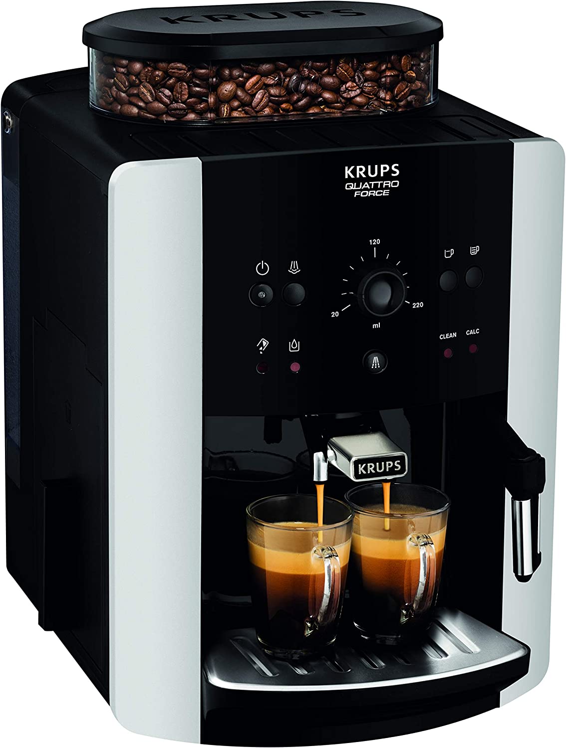 Bild von Krups EA811840 Arabica Manual Coffee Machine, 1450 W, Silver