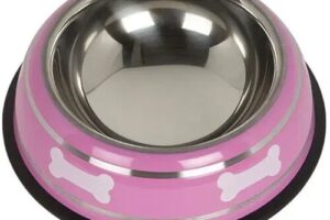 Bild von Bunty Pet Products Bunty Stainless Steel Dog Bowl, Pink / Small