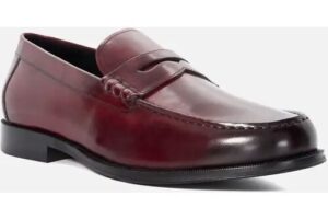 Bild von Dune London Men’s Mens Samson – Penny-Trim Loafers – Red – Size: 12