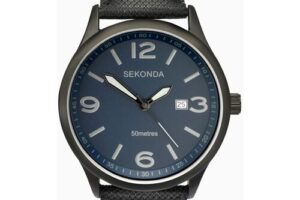 Bild von Sekonda Sekonda Pilot Men’s Watch   Black Case & Nylon Strap with Blue Dial   1369