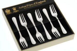 Produktbild von Arthur Price of England Britannia Sovereign Silver Plate Set of 6 Pastry Forks