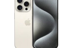 Bild von Apple iPhone 15 Pro 5G Dual SIM (128GB White Titanium) at £100 on Complete 15GB (36 Month contract) with Unlimited mins & texts; 15GB of 5G data. £51.69 a month.