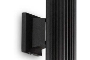 Bild von Ideal Lux Base 2 Light Outdoor Up & Down Wall Fitting in Black Finish