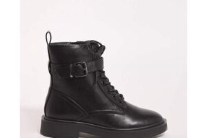 Produktbild von Simply Lace Up Ankle Boots Wide Black 9 female