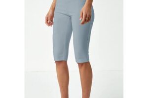 Produktbild von Roman Stretch Knee Length Shorts in Light Grey 18 female