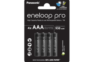 Bild von Panasonic Eneloop Pro AAA HR03 930mAh Rechargeable Batteries   4 Pack