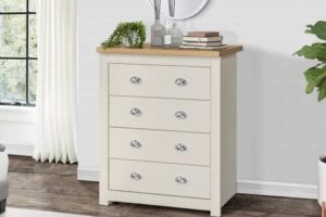 Bild von Birlea Furniture & Beds Birlea Highgate Cream and Oak Effect 4 Drawer Chest