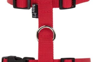 Bild von Bunty Pet Products Bunty Adjustable Nylon Dog Puppy Fabric Harness Vest Anti Non Pull Lead Leash, Red / Large