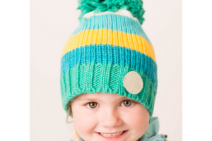 Produktbild von Outlet Blade & Rose Green and Mustard Bobble Hat Green/Blue/Mustard