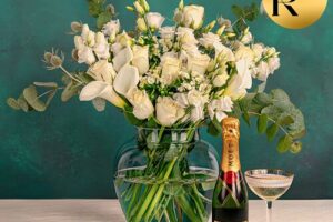 Bild von 123 Flowers Pearl & Moet 37.5cl