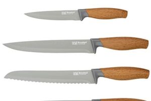 Produktbild von Taylor s Eye Witness Brooklyn Beech 5 Piece Kitchen Knife Set With Knife Sharpener