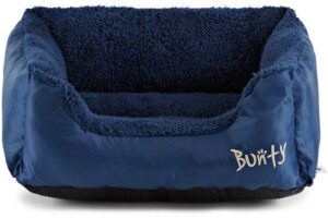 Bild von Bunty Pet Products Fleece Dog Bed – Washable – Bunty Deluxe, Blue / Small