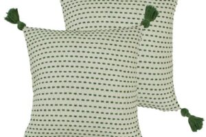 Bild von furn. Ezra Geometric Scatter Cushion with Filling Sage 50cm H X 50cm W X 3cm D