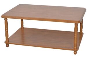 Produktbild von Marlow Home Co. Schlosser Four Leg Coffee Table with Storage Rustic Oak 40cm H X 89cm W X 59cm D