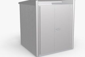 Produktbild von 6×7 Biohort AvantGarde A1 Metal Shed – Double Door – Metallic Silver