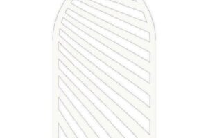 Produktbild von N°14 Garden Arch Screen Style 3 Ivory 120cm x 60cm 5mm