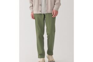 Produktbild von Muji Men’s Stretch Slim Chino Trousers. Greyish Brown S   Greyish Brown
