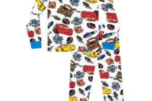 Bild von SHEIN Cars Pyjamas Snuggle Fit Lightning McQueen Pyjamas Boys’ Pyjama Sets Officially Licensed Blue and White Boys