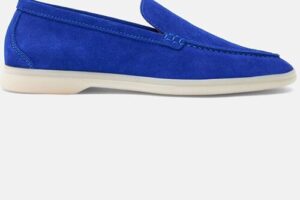 Bild von Scarosso Ludovica Electric Blue Suede  – Woman Loafers & Mules Electric Blue – Suede 39,5