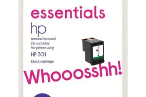 Produktbild von ESSENTIALS 301 Black HP Ink Cartridge, Black