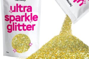 Produktbild von Hemway Glitter Ultra Sparkle 100g / 3.5oz   Sand Gold   Cosmetic, Festival, Crafts
