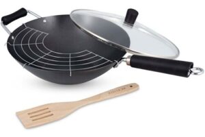 Produktbild von Ken Hom Woks Excellence Non-Stick Carbon Steel Wok Set 31cm