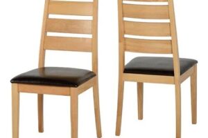 Bild von Seconique Logan Set of 2 Oak Dining Chairs