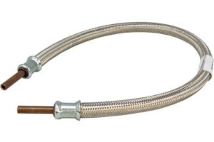 Bild von Hamilton Gas Products Ltd LPG High Pressure Galv. Braided Gas Hose – 5/16 Copper Standpipe x 24