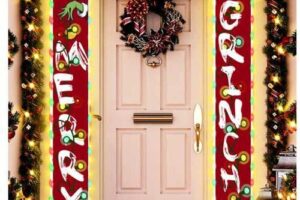 Bild von Shenzhen Yutuo Technology Co., Ltd. Festive Christmas Door Banner With Magical Led Lights   Wowcher
