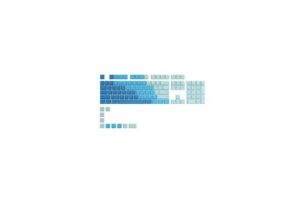 Bild von Glorious GPBT Keycaps – 114 PBT Keycaps, ANSI, US-Layout, Caribbean Ocean (GLO-KC-GPB