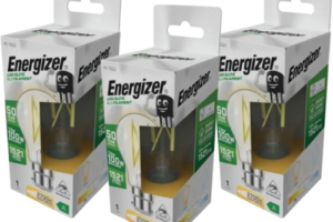 Bild von Pack of 3 Energizer 7.2W B22 GLS LED Bulbs – Warm White 2700K, A Rated Filament