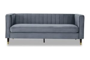 Produktbild von TGC Tammy Grey Velvet 3 Seater Sofa