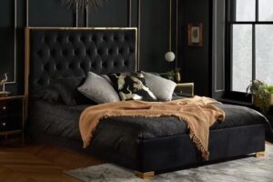Produktbild von Birlea Furniture & Beds Birlea Chelsea 5ft King Size Black Fabric Bed Frame
